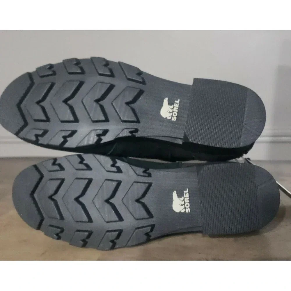 Sorel Booties Girls Size 5 Emelie Chelsea Black Suede Rainbow Stars New